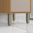 Ver mais imagens de Balcao 400 1 Porta com Tp Colors Cinza/Freijó/Níquel