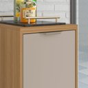 Ver imagem 6 de Balcao 400 1 Porta com Tp Colors Cinza/Freijó/Níquel