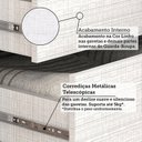 Ver imagem 6 de Conjunto Quarto Casal Guarda-Roupa 6 Portas Cômoda 8 Gavetas Papoulas Espresso Móveis Bege/Cinamomo/Off White