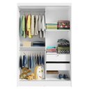 Ver imagem 5 de Kit Guarda-roupa Infantil Max 2 Portas de Correr + Cômoda Branco Madesa Branco