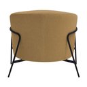Ver mais imagens de Poltrona Decorativa Maitê Base Aço Preto Bouclé Camel - Nexta Casa