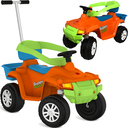 Ver imagem 1 de Carrinho de Passeio Andador Bandeirante Quadriciclo Laranja