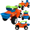 Ver imagem 2 de Carrinho de Passeio Andador Bandeirante Quadriciclo Laranja