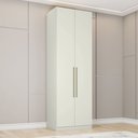 Ver imagem 1 de Guarda-roupa Modulado 80cm 2 Portas 3 Gavetas Seletto Henn - Areia Hp