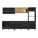 Ver imagem 6 de Cozinha Modulada Completa Compacta 287cm com Balcão para Cooktop Veneza Multimóveis MP2269