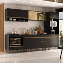 Ver imagem 1 de Cozinha Modulada Completa Compacta 287cm com Balcão para Cooktop Veneza Multimóveis MP2269