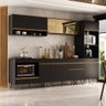 Cozinha Modulada Completa Compacta 287cm com Balcão para Cooktop Veneza Multimóveis MP2269  - 1