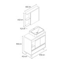 Ver imagem 3 de Gabinete com Espelho e Cuba Nikko Gaam Gabinetes