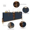 Buffet Lizz com Adega 190cm Azul Cobalto Cedro Casa D - 3