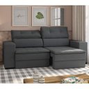 Ver imagem 1 de Sofá Retrátil Reclinável 4 Lugares Suede Veludo Fenix Espresso Móveis