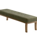 Ver imagem 2 de Puff para Sala de Estar 140cm com Pés Linho Theo