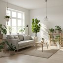 Ver imagem 1 de Árvore Ficus Lyrata Toque Real 210cm com Tronco Natural e Vaso Thai Off-white