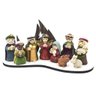 Presépio Infantil Importado 9 Peças 9 Cm + Base Mdf - 1