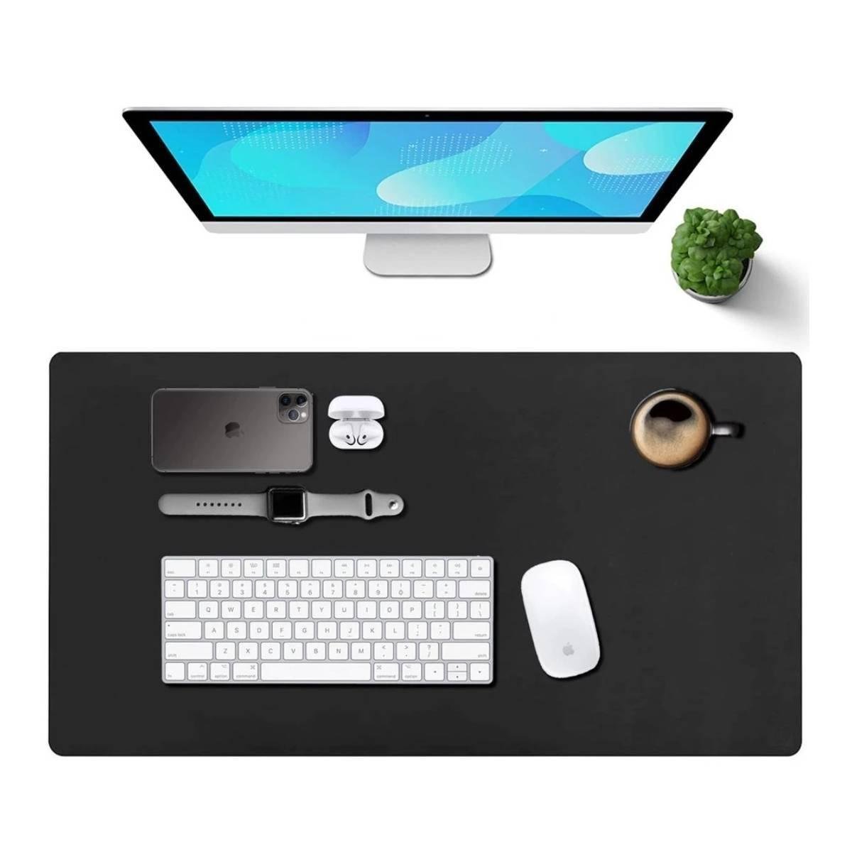 Mouse Pad 120x60cm Extra Grande Antiderrapante Preto Slim - 3