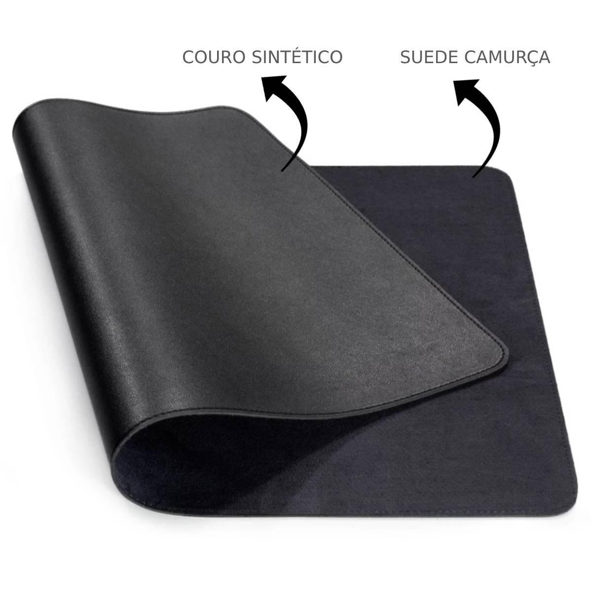 Mouse Pad 120x60cm Extra Grande Antiderrapante Preto Slim - 5