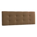 Ver imagem 6 de Canto Alemão Recamier Bau + Painel Madri 120cm Suede Marrom - Inova Decor