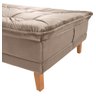Sofá Cama Berlim Pés de Madeira Retrátil 3 Lugares Império Chocolate 377 - 6