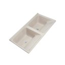 Ver imagem 1 de Tanque Duplo Quadrado Mármore Sintético Decoralita