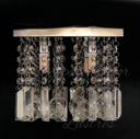 Ver imagem 1 de Lustre de Cristal Cascata K9 Base Inox para Sala de Estar:15cm