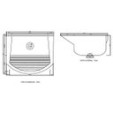 Ver imagem 2 de Tanque Simples em Mármore Sintético 60cmx50cm 34 Litros Dvg Decoralita