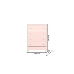 Jogo de Quarto Infantil Gr e Cômoda e Berço 1 Doce Sonho:rosa - 15
