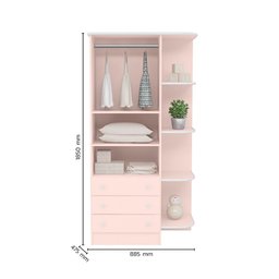 Jogo de Quarto Infantil Gr e Cômoda e Berço 1 Doce Sonho:rosa - 7