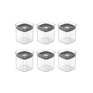Kit 6 Potes Herméticos Mini Block Ou 150 ml:Natural