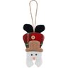 Kit 18 Enfeite Árvore Natal Pendente Boneco de Neve 17cm - 1