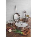 Ver imagem 4 de Caçarola Tramontina Grano Rasa em Aço Inox Corpo Triplo com Tampa e Alças 24 Cm 4,4 L Tramontina