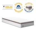 Ver imagem 7 de Cama Box com Colchão de Molas Ensacadas Pillow Top Neve + Auxiliar de Espuma Unique Solteiro 88cm