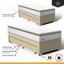 Ver imagem 4 de Cama Box com Colchão de Molas Ensacadas Pillow Top Neve + Auxiliar de Espuma Unique Solteiro 88cm