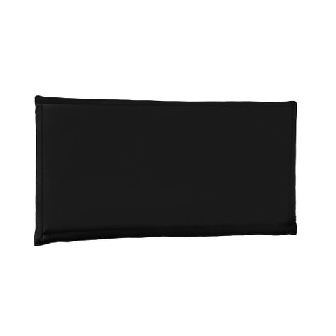 Painel de Cama 140cm Luna Suede Preto - Lucadi Home