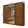 Guarda-Roupa Casal com 2 Espelhos 3 Portas 6 Gavetas Urban Glass - 3