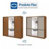Guarda-Roupa Casal com 2 Espelhos 3 Portas 6 Gavetas Urban Glass - 6