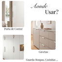 Ver imagem 6 de Kit 30 Puxadores Champanhe Wave Cava 200mm Alumínio para Guarda-Roupa Moderno Cozinha Banheiro