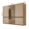 Guarda-Roupa Casal com 4 Espelhos 6 Portas 6 Gavetas Urban Glass - 3