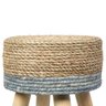 Puff Boxbit Phi em Fibra Natural e Base de Madeira Natural - 2