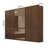 Guarda-Roupa Casal com 4 Espelhos 6 Portas 6 Gavetas Urban Glass - 3