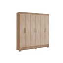 Ver imagem 7 de Guarda Roupa Casal 6 Portas e 3 Gavetas Prático Branco - Demóbile