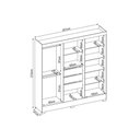 Ver imagem 3 de Guarda Roupa Casal 6 Portas e 3 Gavetas Prático Branco - Demóbile