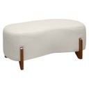 Ver imagem 5 de Banqueta Decorativa Orgânica Puff Thor 100cm para Sala e Quarto Bouclé:bege Claro