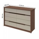 Ver imagem 3 de Cômoda Urban 8 Gavetas Espresso Móveis