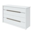 Ver imagem 3 de Cômoda 8 Gavetas 151cm Urban Espresso Móveis Branco