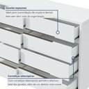 Ver imagem 5 de Cômoda Urban 8 Gavetas Espresso Móveis