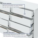 Ver imagem 3 de Cômoda Urban 8 Gavetas Espresso Móveis