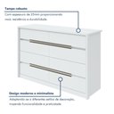Ver imagem 6 de Cômoda 8 Gavetas 151cm Urban Espresso Móveis Branco