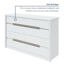 Ver imagem 7 de Cômoda 8 Gavetas 151cm Urban Espresso Móveis Branco