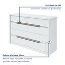 Ver imagem 4 de Cômoda 8 Gavetas 151cm Urban Espresso Móveis Branco