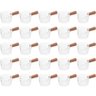 Conjunto 25 Molheiras de Vidro com Cabo de Bambu 50ml Cremeiras para Restaurantes Lyor - 1