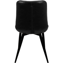 Kit 4 Cadeiras Romana Provence Poltrona Estofada Pu Vintage Retro Pés Preto  - 5